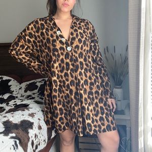 Cheetah print dress